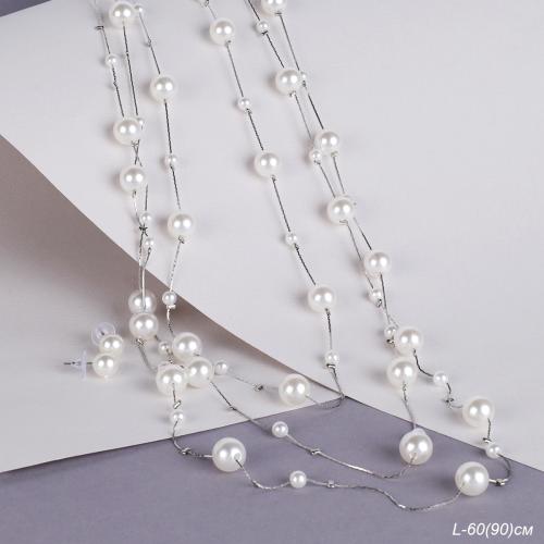 Колье и серьги / GTJY-9 /уп 24/жемчуг/серебро