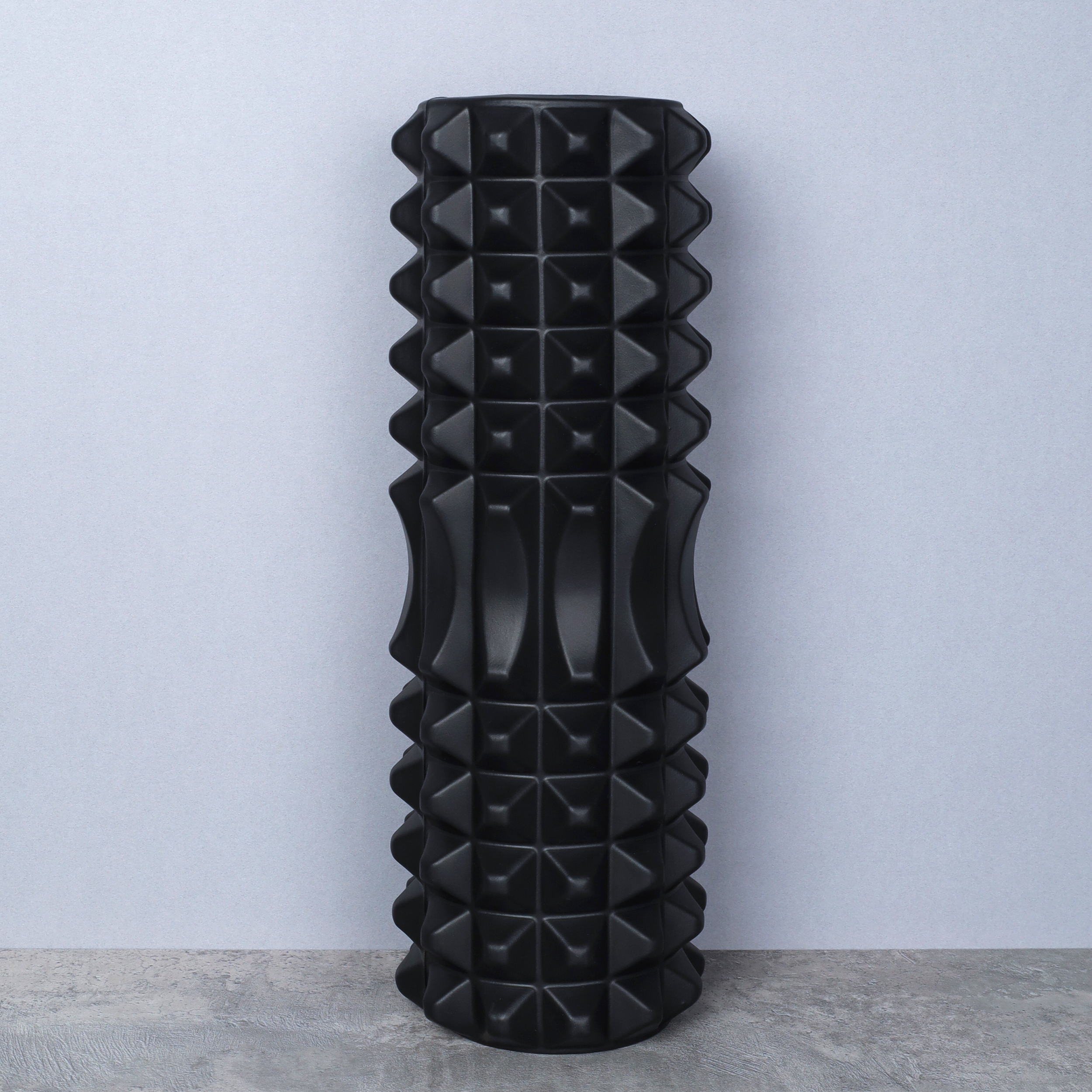 Ролик массажный спортивный Woohooo SPIKE 33x14/ черный/уп10