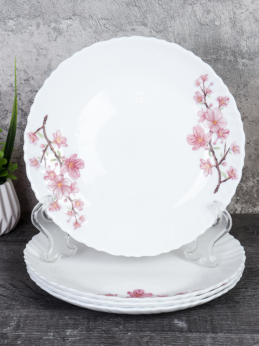 Набор тарелок 4 штуки 190 мм / LHP-75XN (7196) /уп 18/ Сакура /