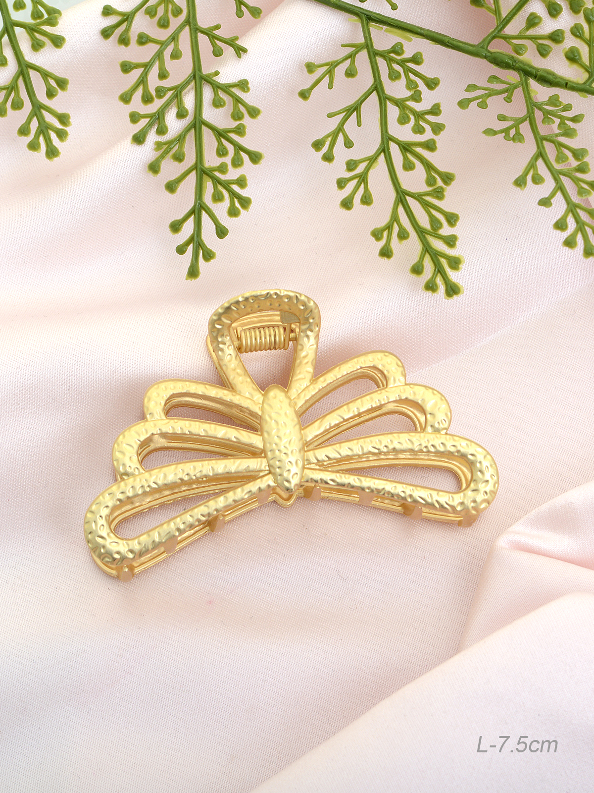 Краб для волос 7 см Бабочка / GTJ-14 /уп 12/металл