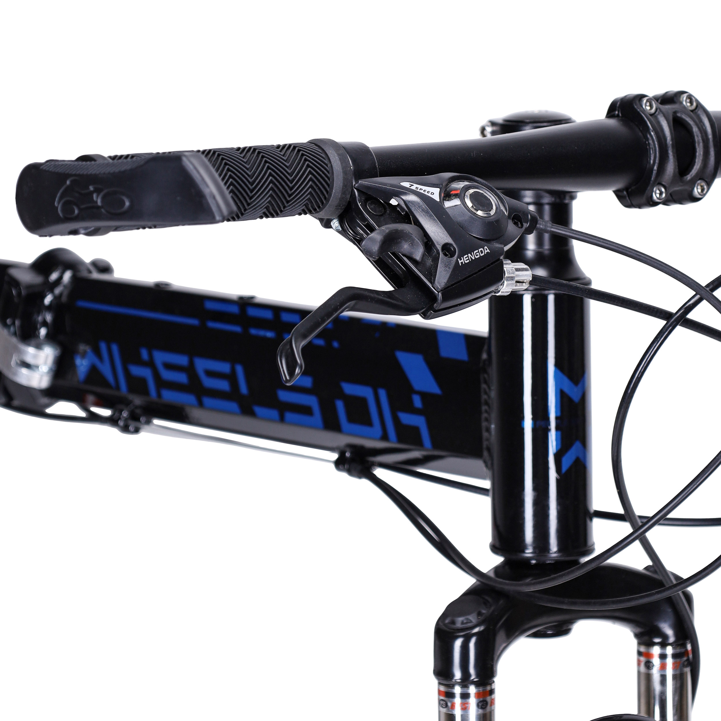 Велосипед 26" рама 17" 21sp  MEGAWHEELS DH чёрный-синий