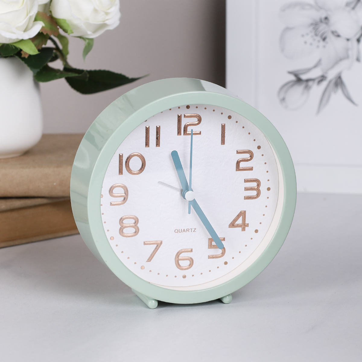 Будильник 13х4х13 см / 66282 /уп 120/ 