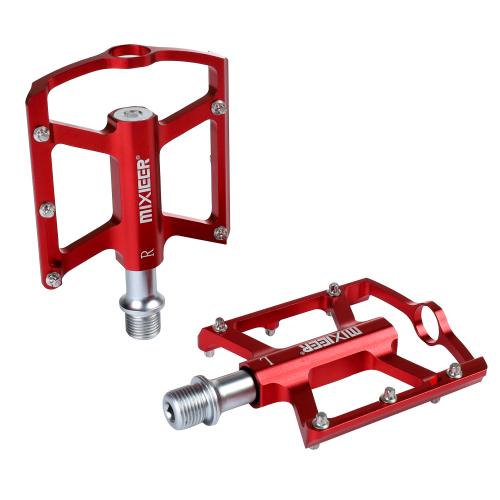 Педаль EXPERT MIXIEER MONOMAH, 9/16 резьба, CNC-6061 корпус, 1DU+1 пром. подшипник, 104х82мм, с рефлектором, CR-MO ось, red, 1 пара, инд.уп /уп30/