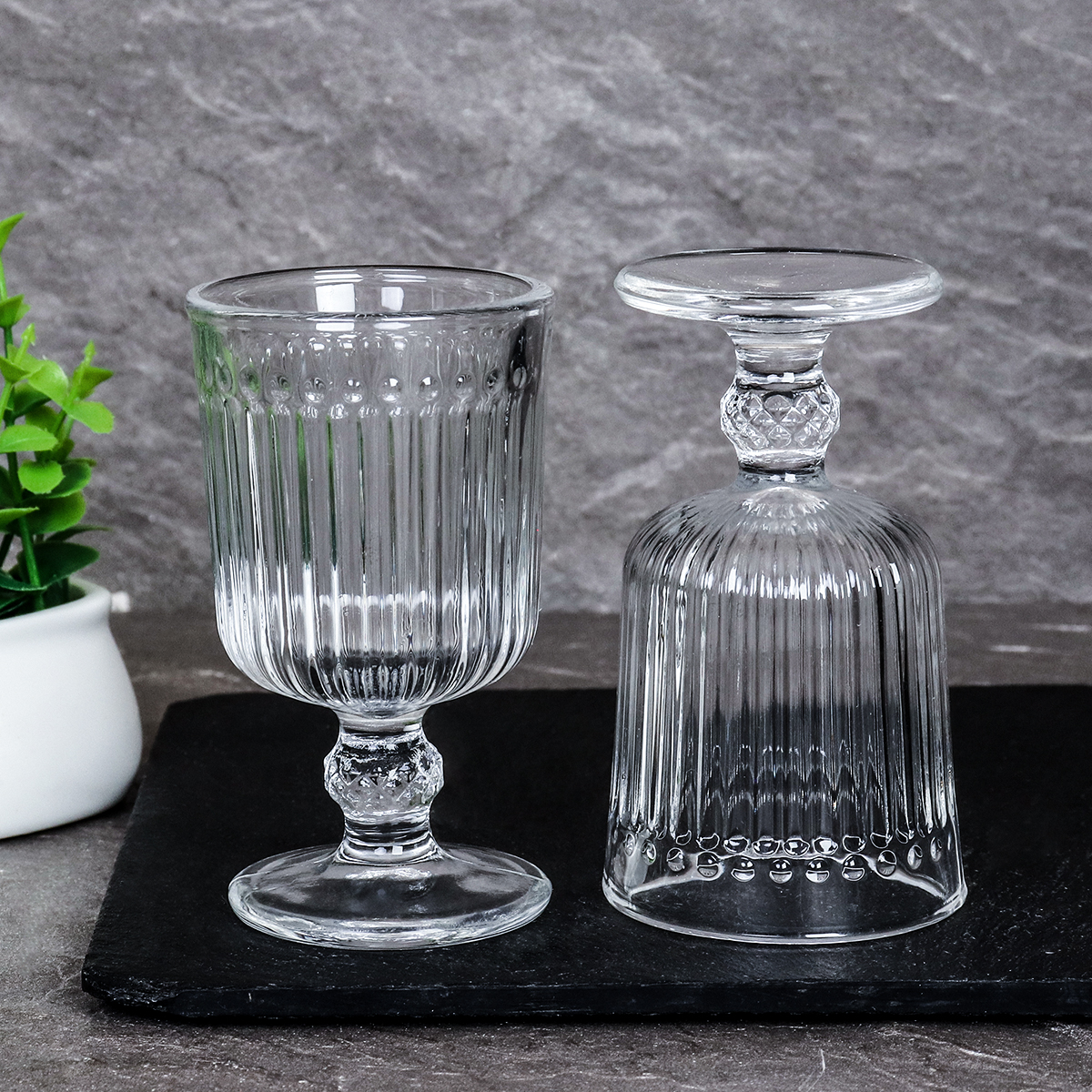 Рюмка 6 штук 60 мл на ножке прямая / F207-1A /уп 24/