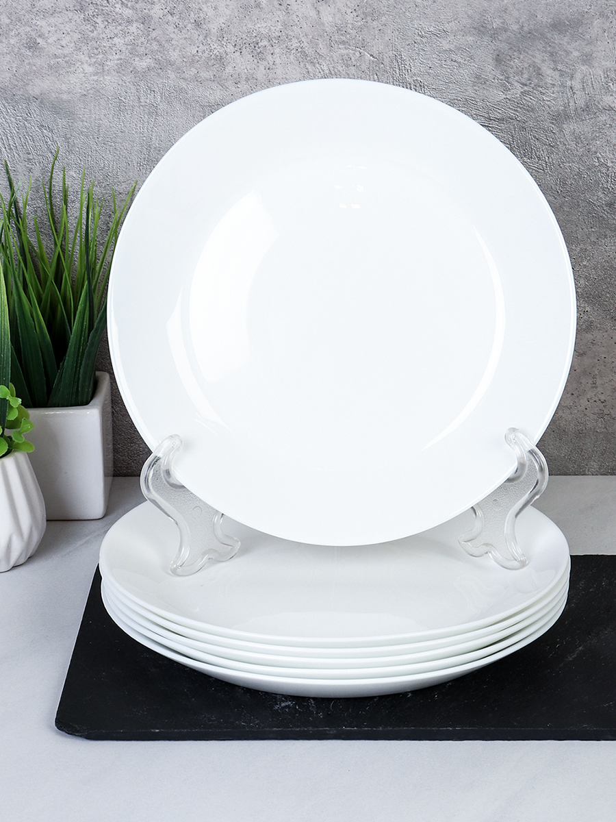 Набор тарелок 6 штук 190 мм плоская десертная / EV75 (white) /уп 12/