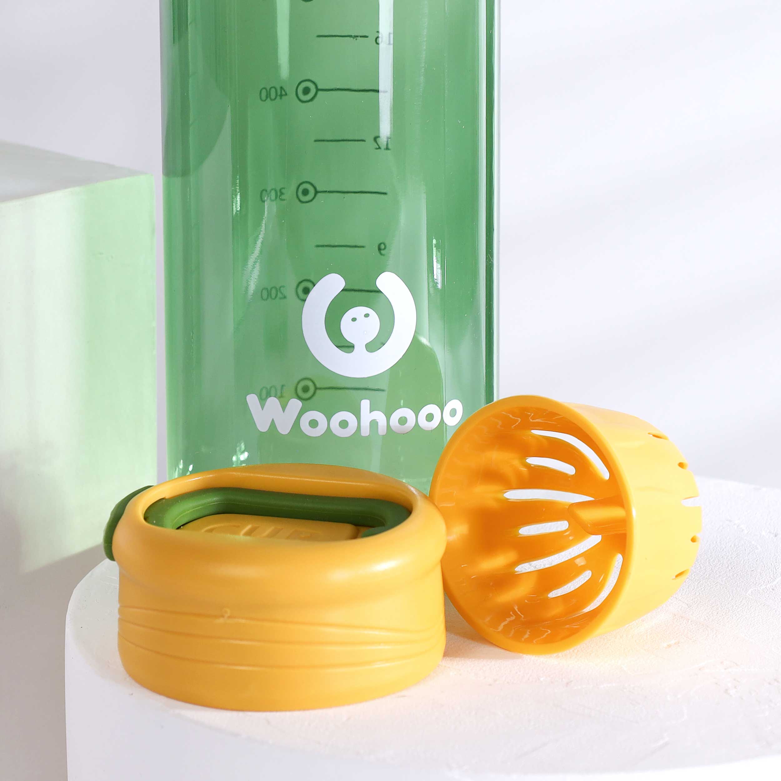 Бутылка для воды 800 ml Вуухууу-Woohooo / Пищевой PP / уп 60 / Зеленый / АКЦИЯ