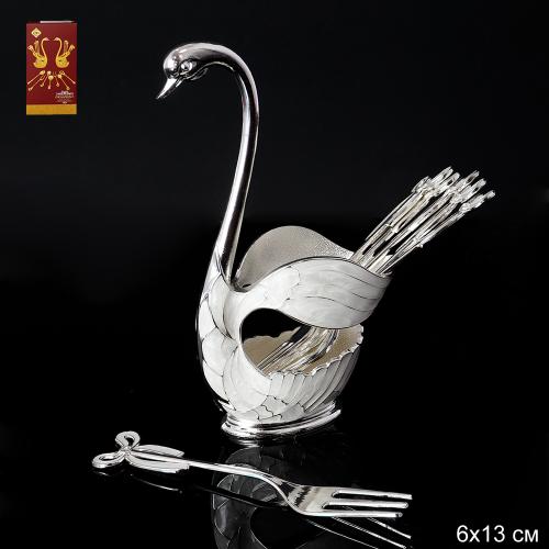 Вилки в наборе 7 предметов / 207-10 -серебро /уп 100/