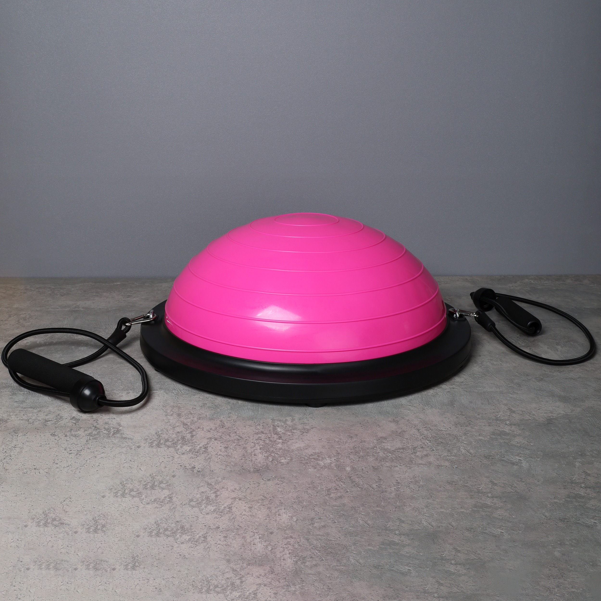 Полусфера балансировочная BOSU 46см Woohooo Drops эспандер, насос/ розовый/ B46Dr-P/ уп5
