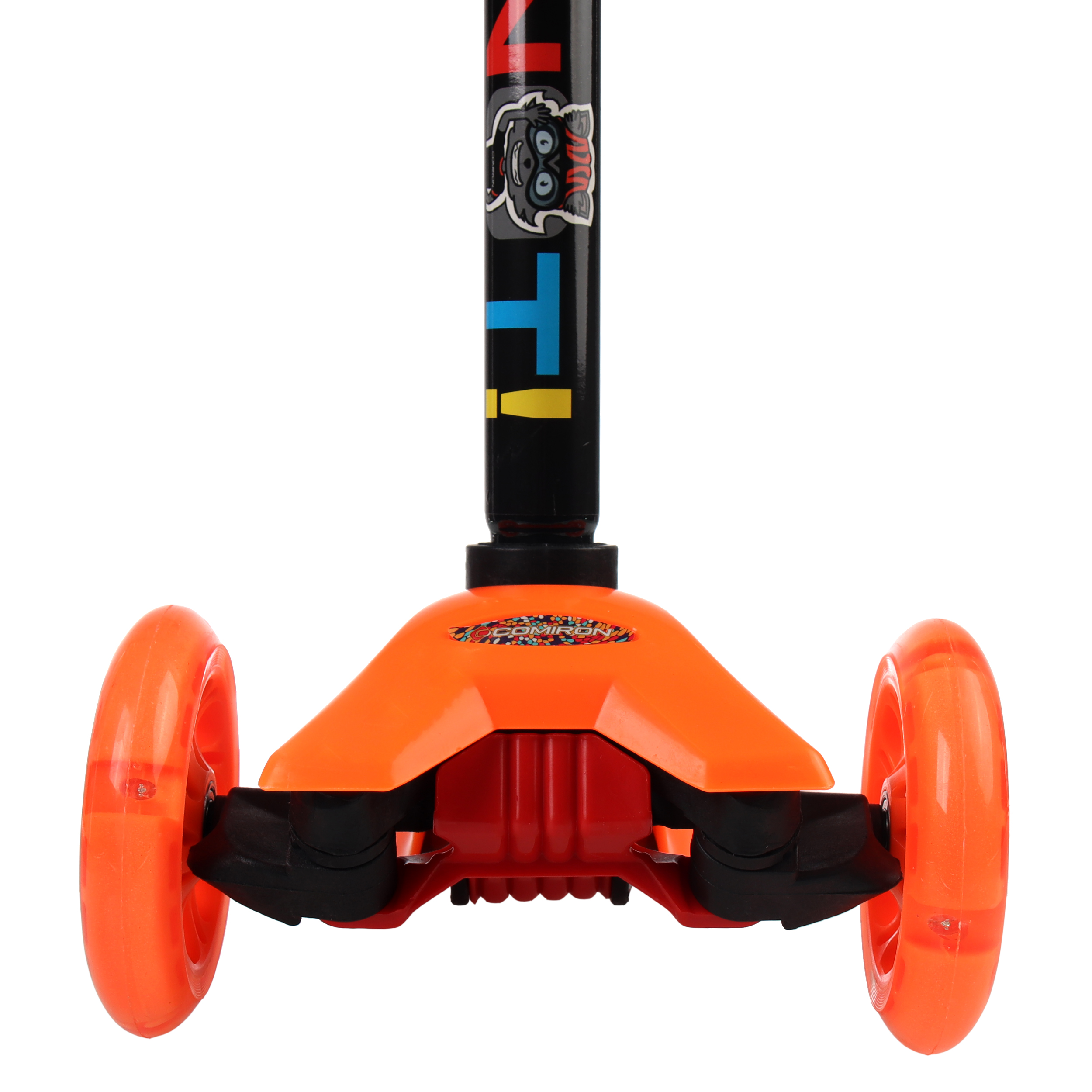 Самокат трехколесный от 3-х лет Yeenot Kids GT4108, до 50кг, вес 2.3кг, свет. колёса PU 116мм ABEC7, оранжевый, БК/уп10/ АКЦИЯ!