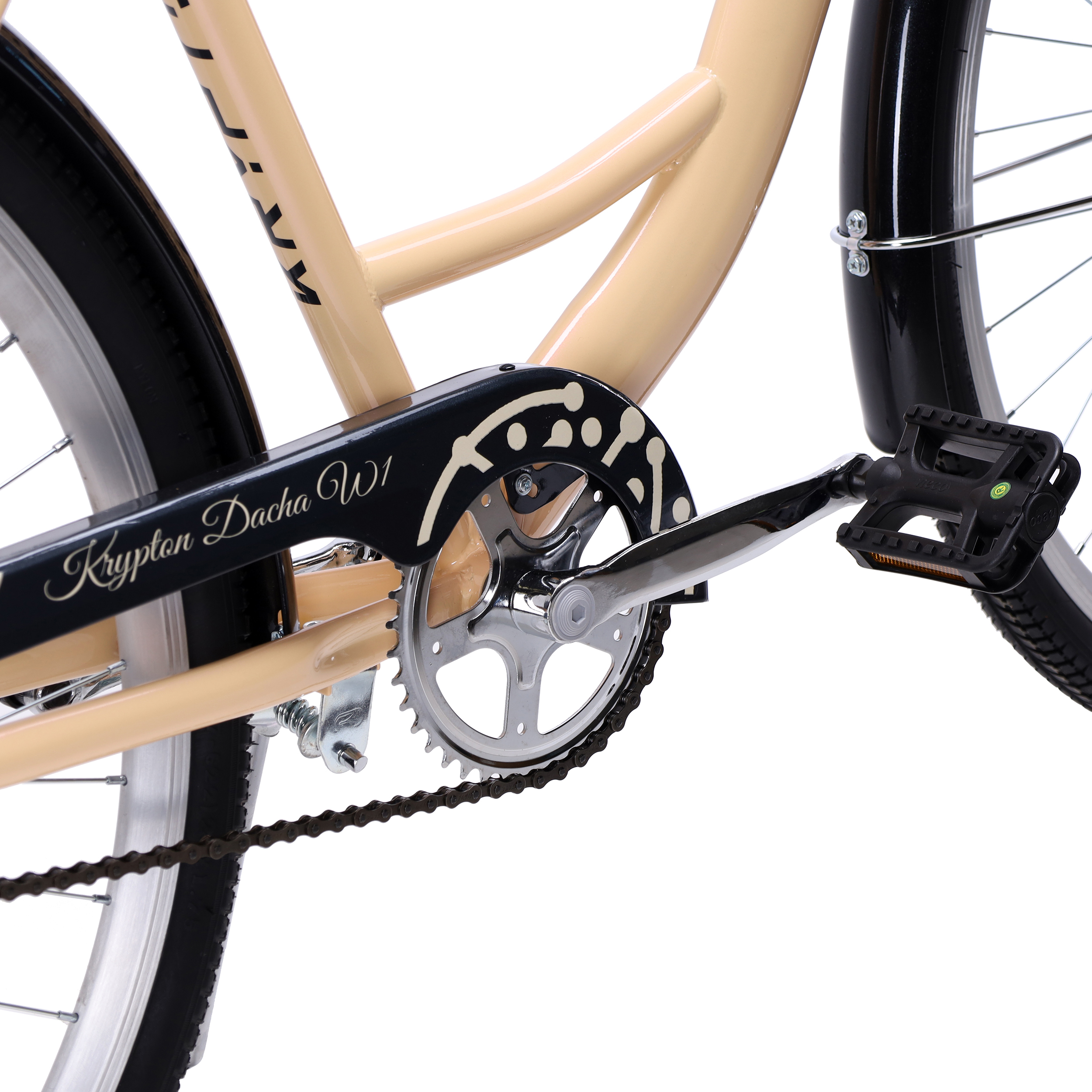 Велосипед городской с корзинкой 28" рама 19" 1sp KRYPTON DACHA W розовое золото ЦВК