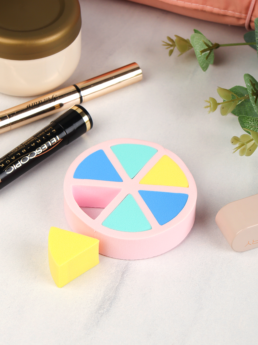 Спонж для макияжа набор 6 штук / GESSIE-7 /уп 20/250/726820