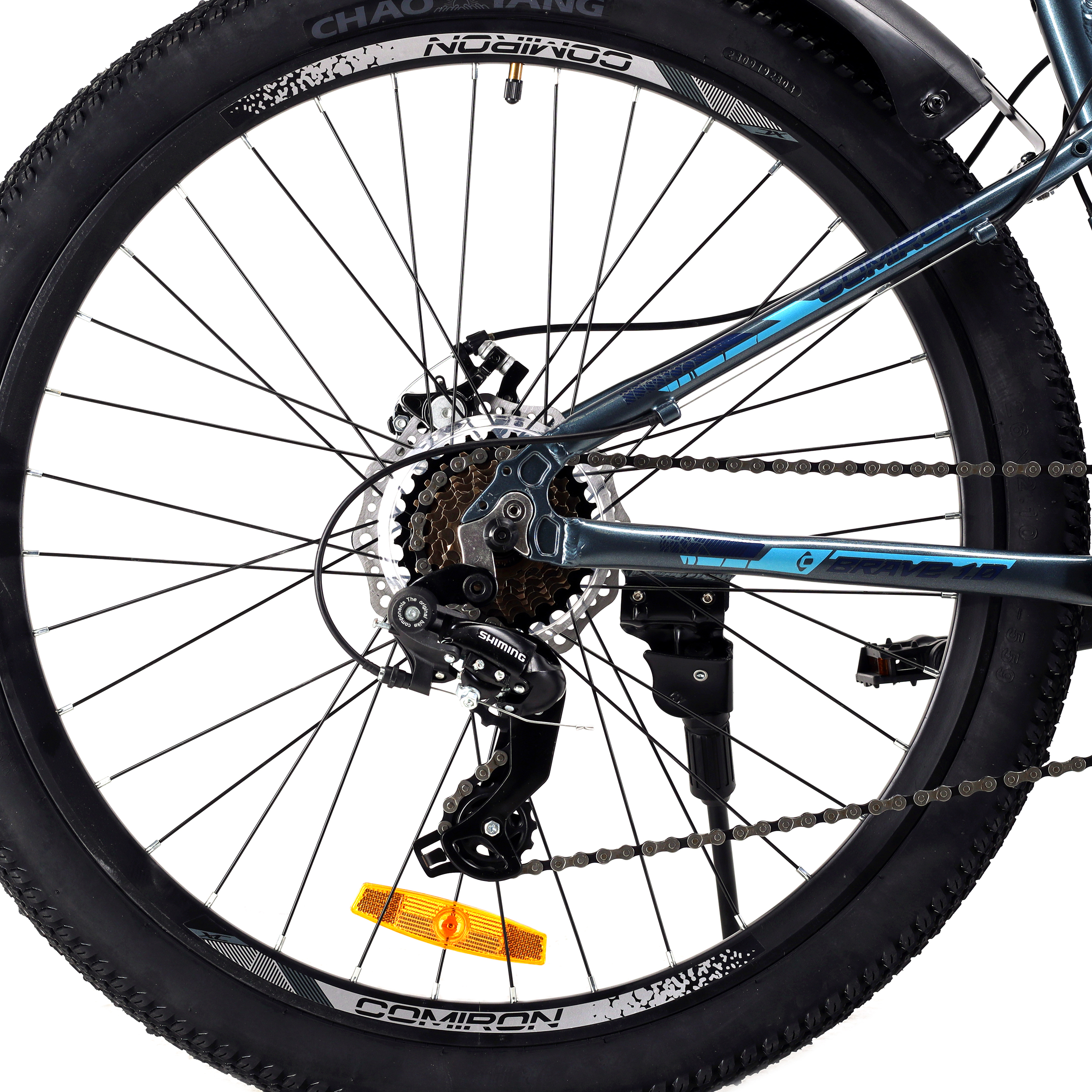 Велосипед 26" рама 15" 21sp CB640 DB COMIRON BRAVE тёмно-синий голубой кристальный металлик
