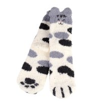 Носки женские флисовые р. 35-40 Лапки новогодний № 4 / MNZ-19/4 /721638