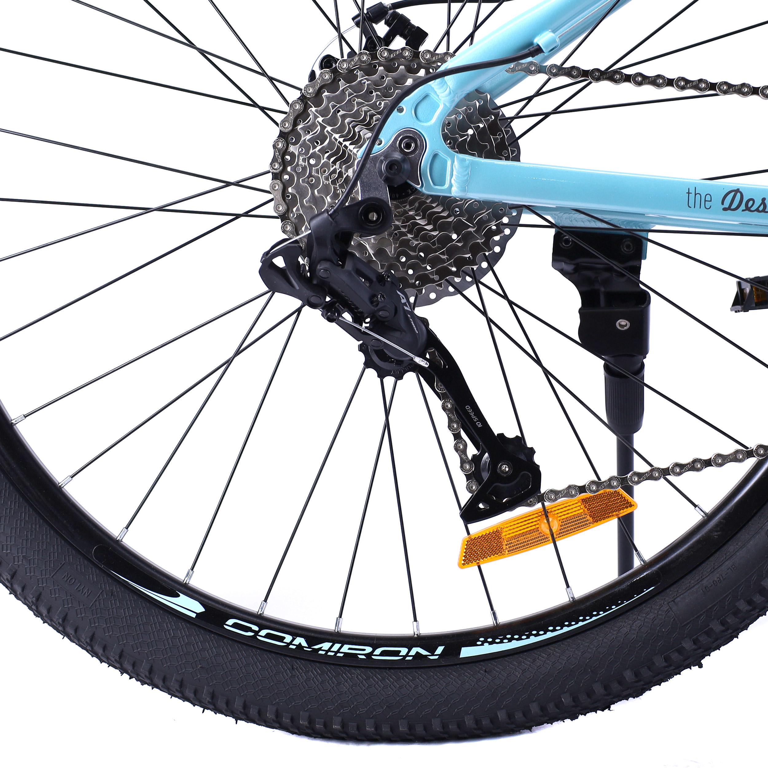 Велосипед 27,5" рама 17" 1x10sp COMIRON DESIRE голубой дымный