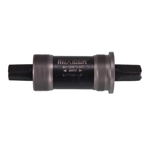 Каретка под квадрат картриджная, MIXIEER BB MX-A203 68x119, пром,подшипники, чёрная, в индивидуальной коробке. /уп 50/