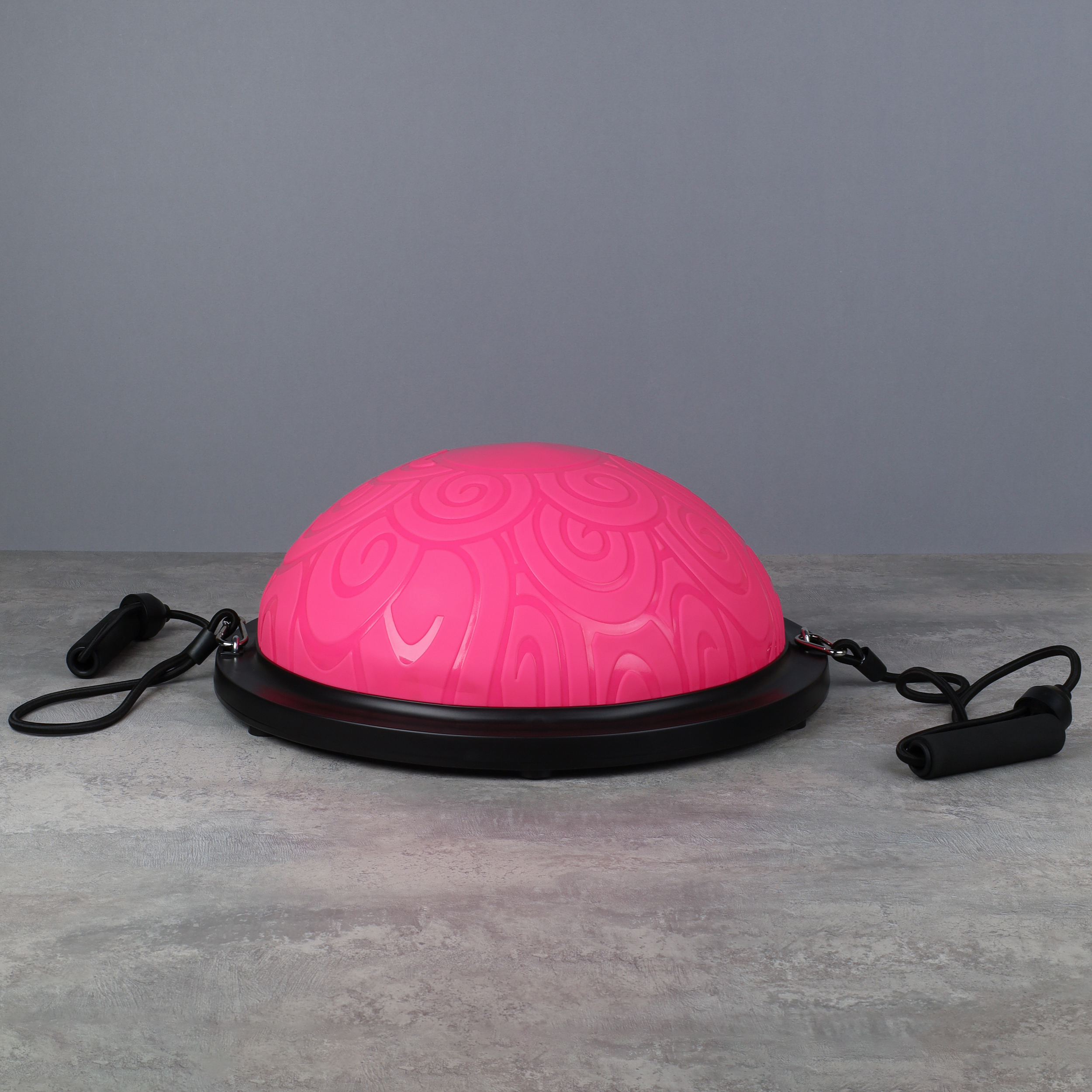 Полусфера балансировочная BOSU 46см Woohooo Curls эспандер, насос/ розовый/ B46Cu-P/ уп5