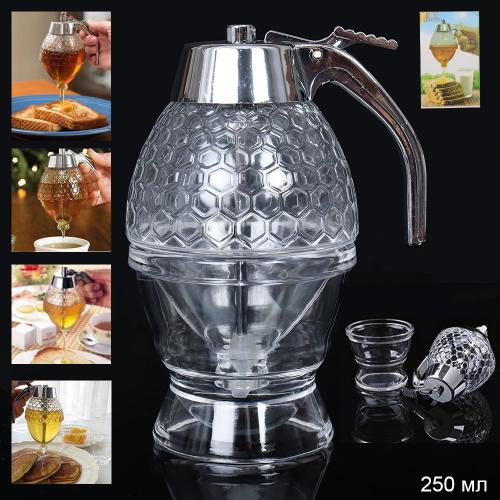 Банка для меда 250 мл / R523 /уп 60/ пластик