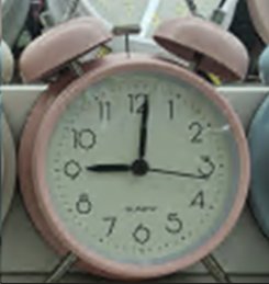 Будильник 10х5,6х16 см / 668-12 розовый /уп 60/ 737957