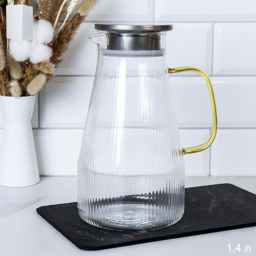 Кувшин 1400 мл / LCWJ-7450 /уп 36/Металлическая крышка