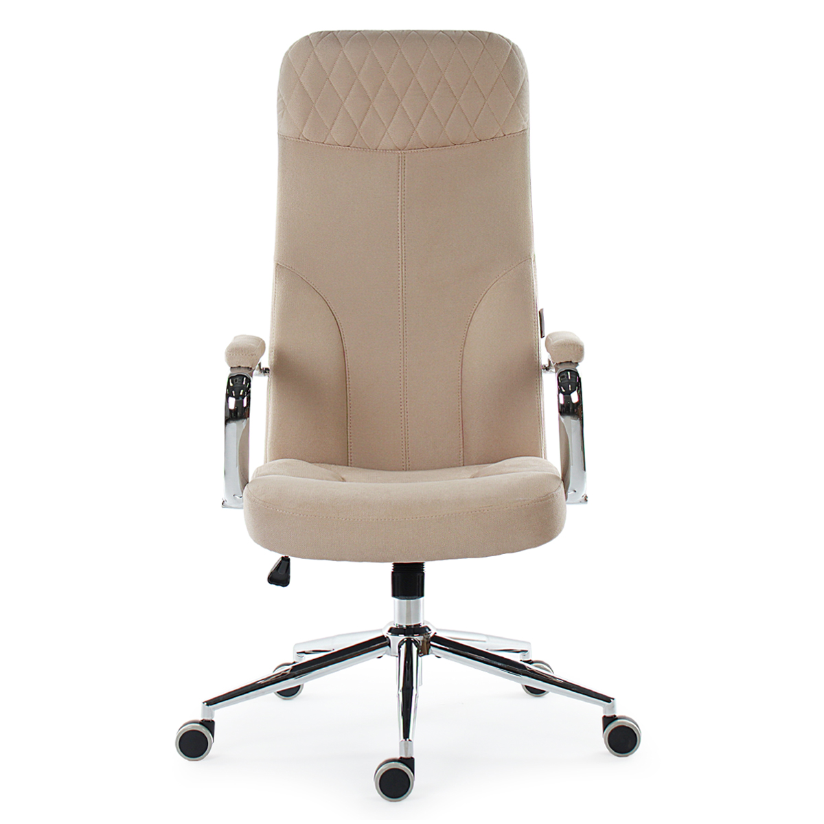 Кресло руководителя CH-10M Ch Бежевый №4 Велюр