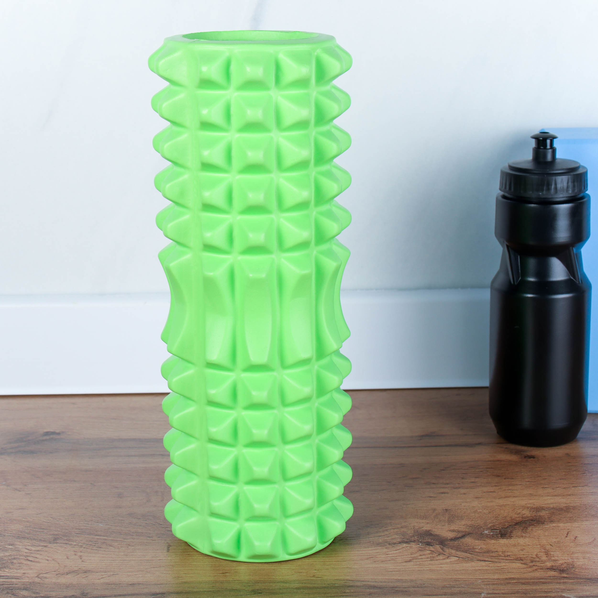 Ролик массажный спортивный Woohooo SPIKE 33x14/ зеленый/уп10