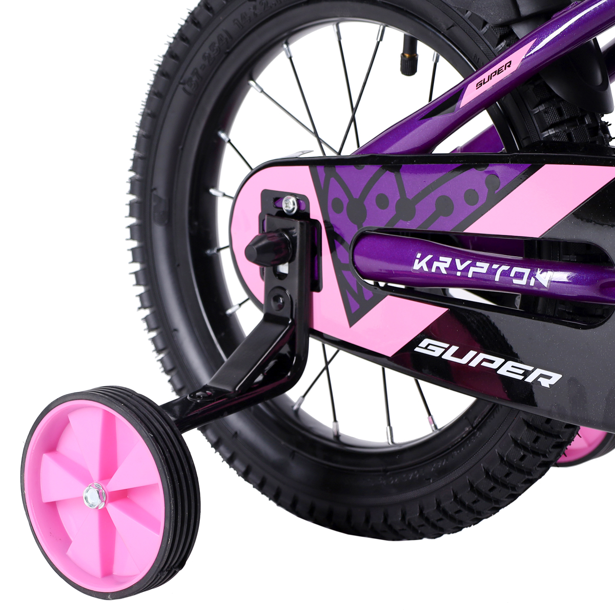 Велосипед 14" Krypton Super KS01VP14 фиолетово-розовый