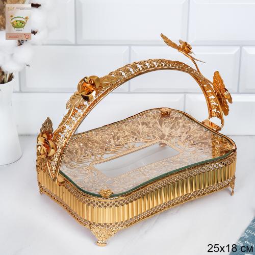 Ваза для фруктов Элит 25х18 см прямоугольная / VGD-888 /уп 24/ 0,696