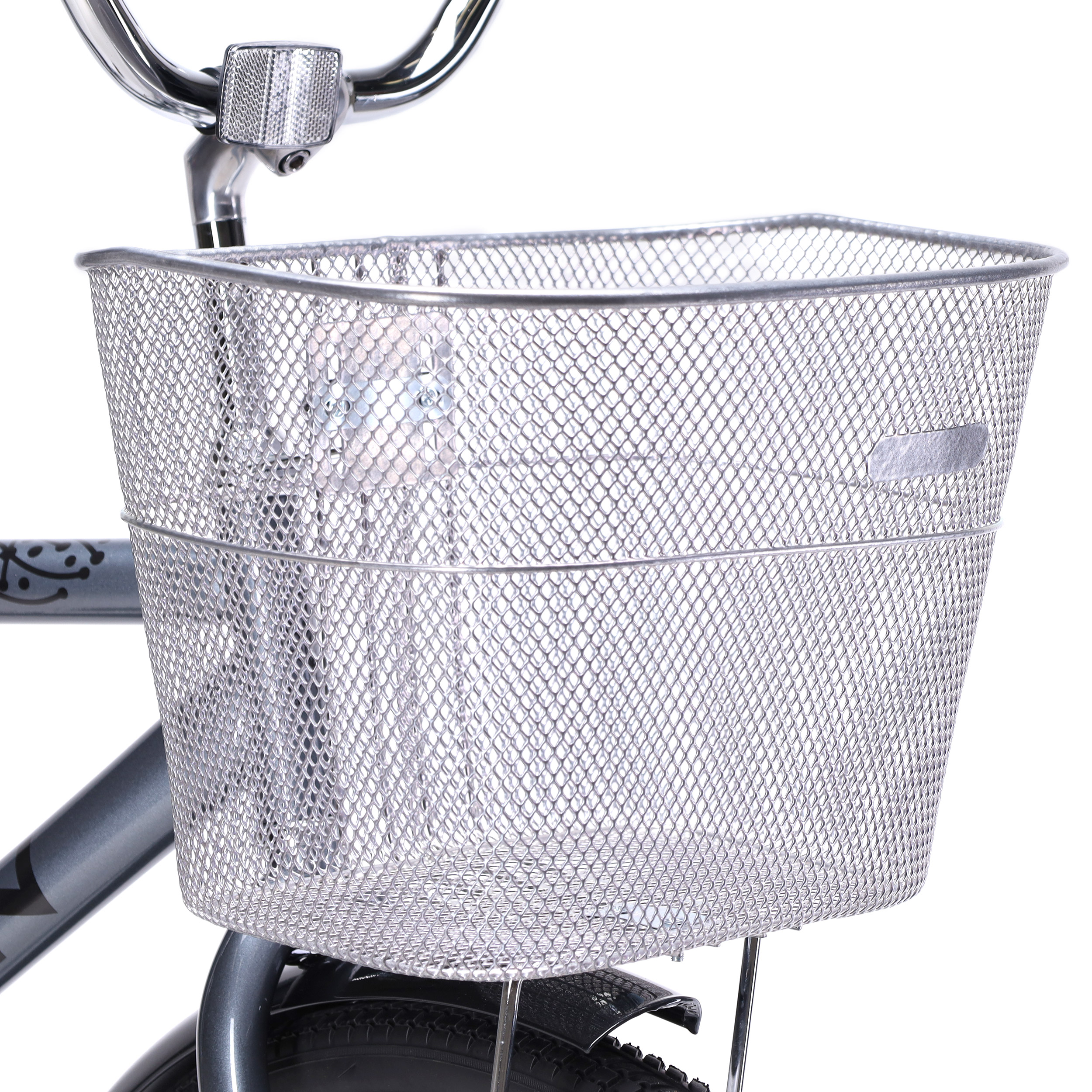 Велосипед городской с корзинкой 28" рама 19" 1sp KRYPTON DACHA M серый металлик ЦВК