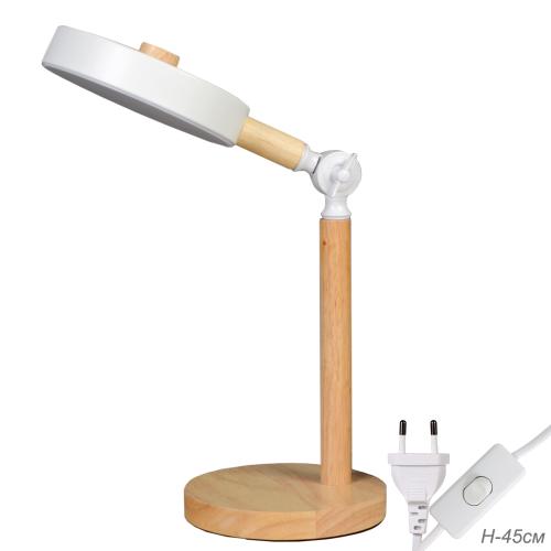 Настольный светильник. LED-лампа Три режим: тёплый-белый-холодный / Размер 15см*39см С лампой светодиодной 6Вт Три режима тёплый-нейтральный-х /уп 10/