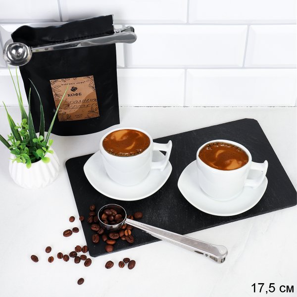 Мерная ложка с зажимом 17.5 см  / 89-73 /уп 500/ Акция