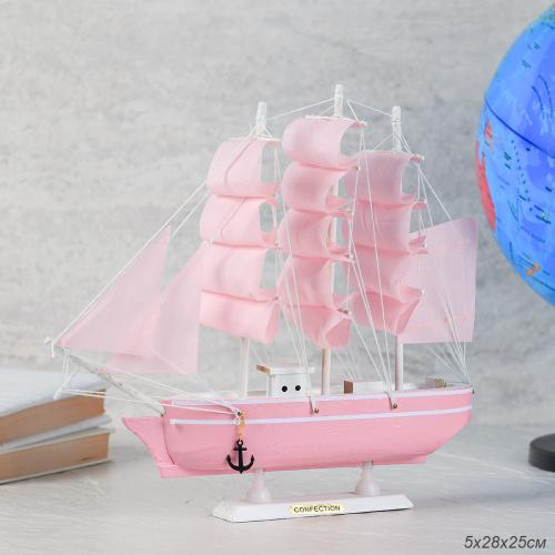 Макет парусного корабля 28х25 см / SH227 /уп 36/ микс