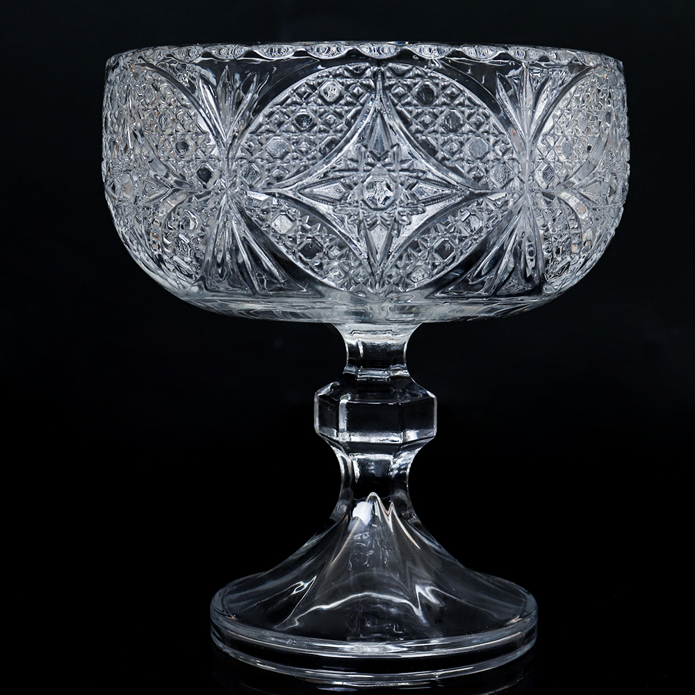 Ваза для сервировки на ножке 600 мл Бабочка / W509/1 /уп 16/