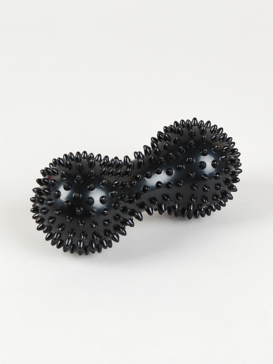 Мячик массажный / 6,8 х15 см / черный / уп 100