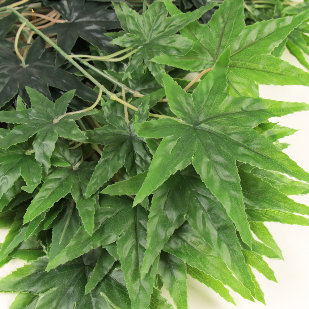 Искусственные листья 12 штук 65 см Клен / 149NA-51 /уп 50/15 листов