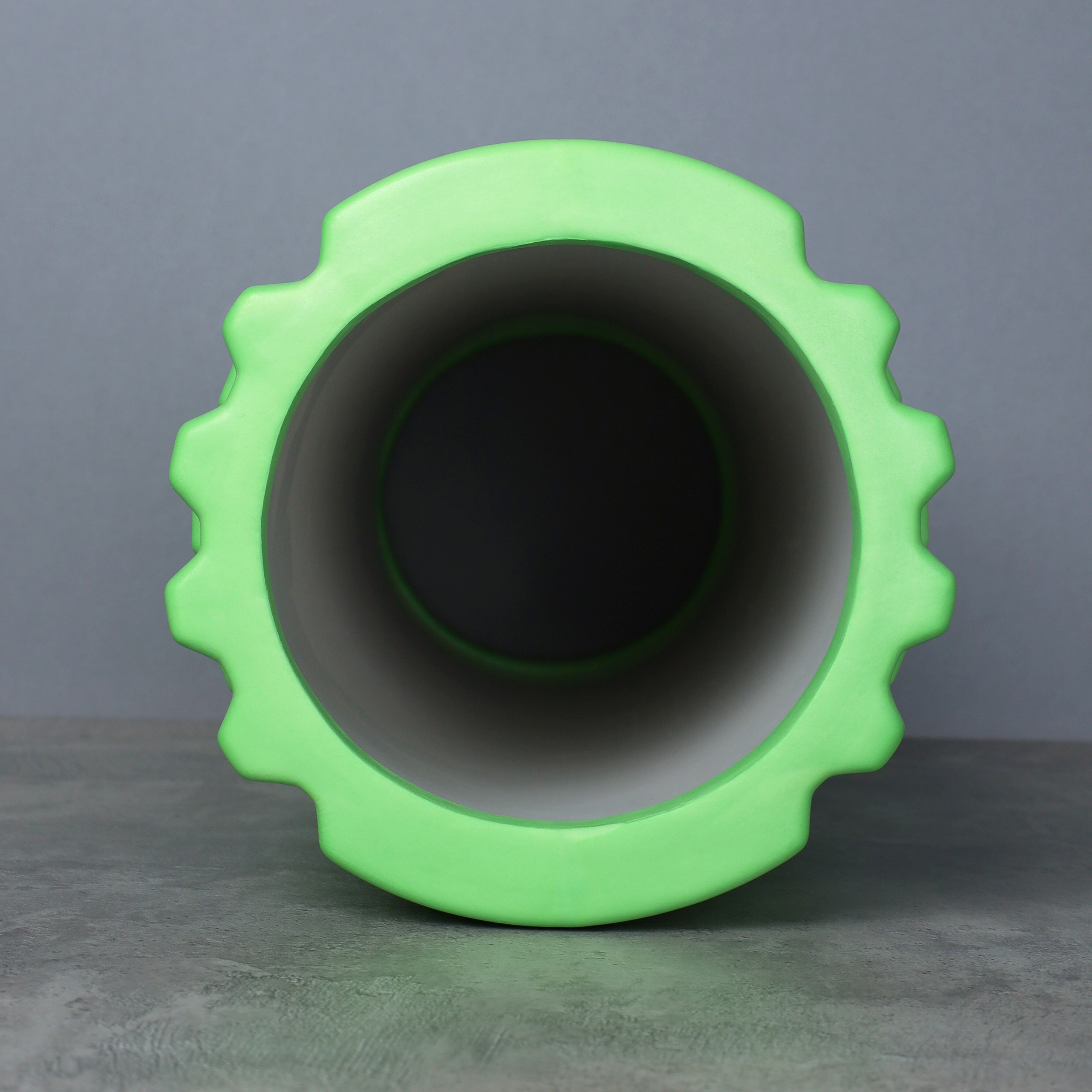 Ролик массажный спортивный Woohooo BRICK 33x14/ зеленый/уп10