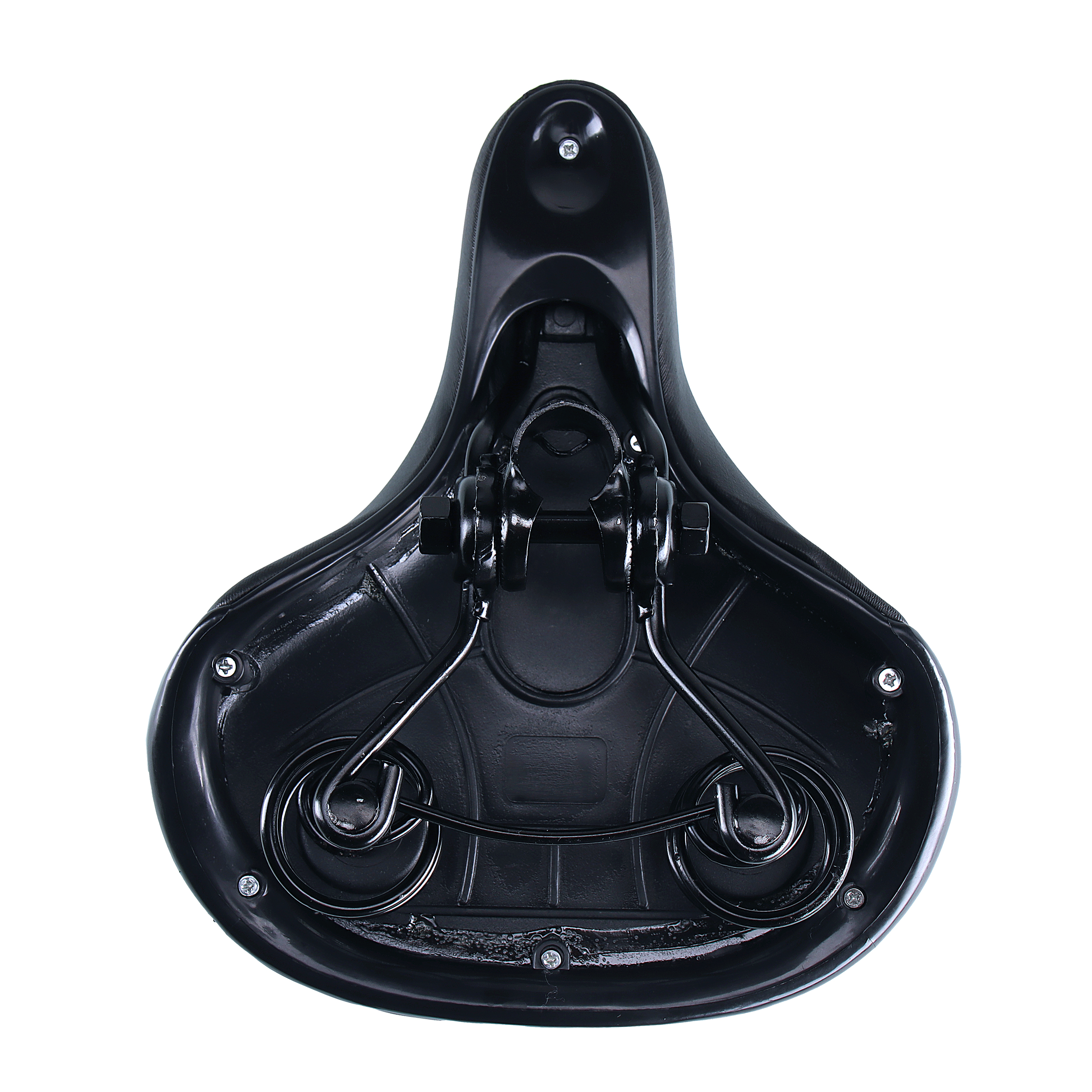 Седло для велосипеда комфортное Krypton HAY-AZ-023, чёрное, new saddle /уп 25/