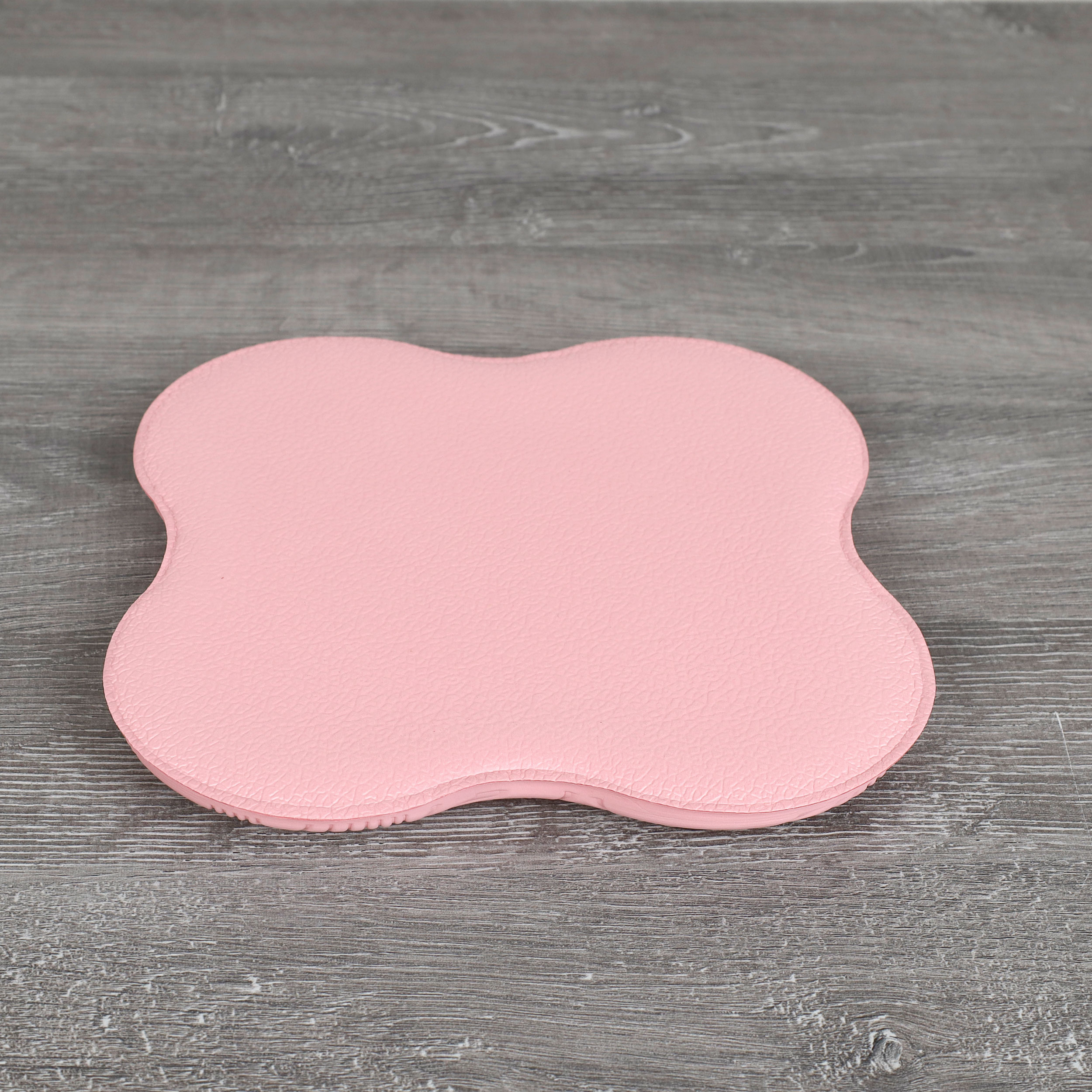 Подушка опорная для фитнеса и йоги 20х20х2/ розовый/ уп100