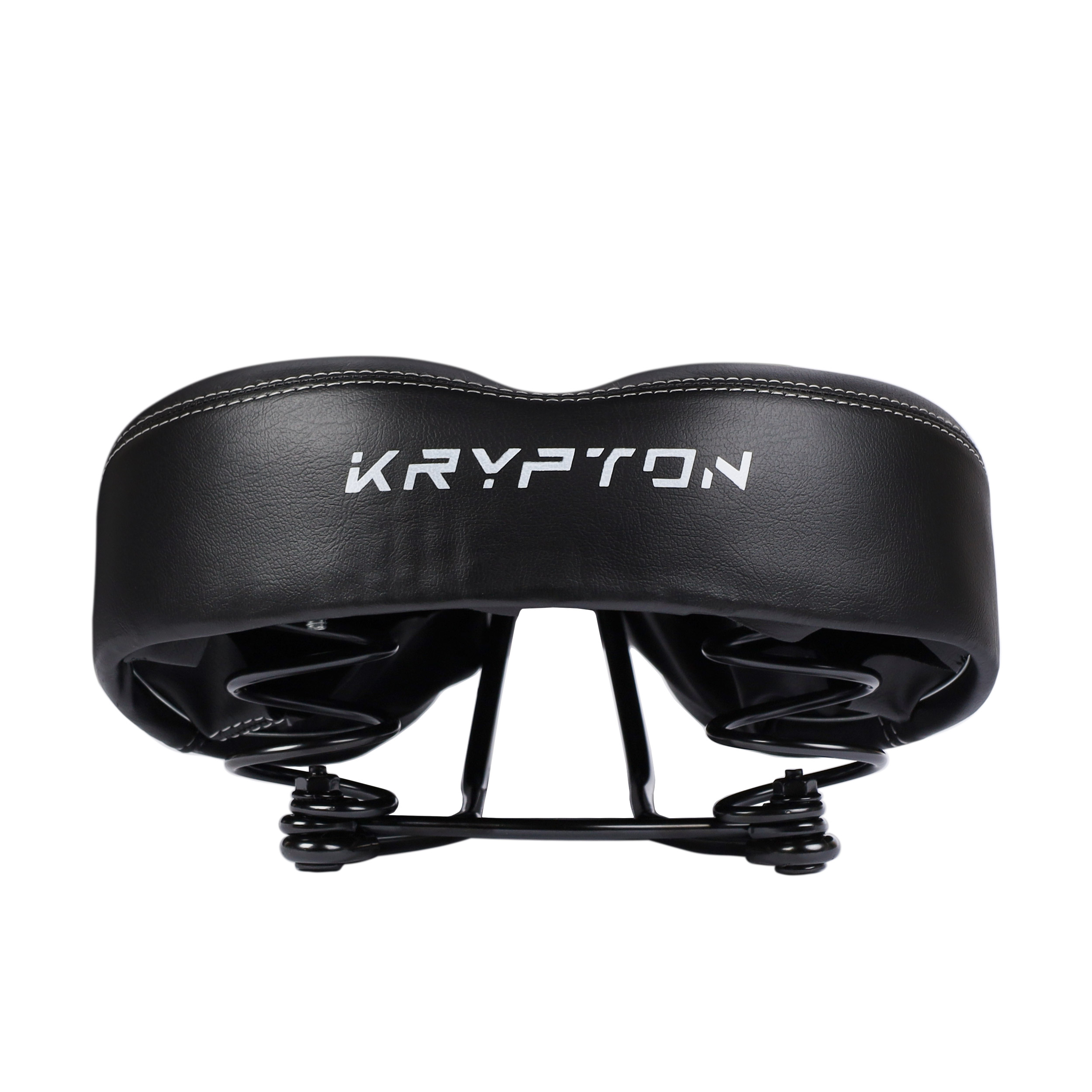 Седло велосипедное комфортное KRYPTON KRPT-S008-2, размер: 265x225. Технологии: Steel Base, Spring. /уп 20/