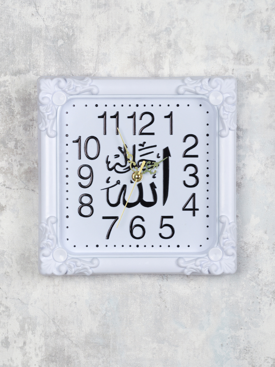 Часы настенные Мусульманские 25х25 см / 2200М /уп 40/ 731601 белые