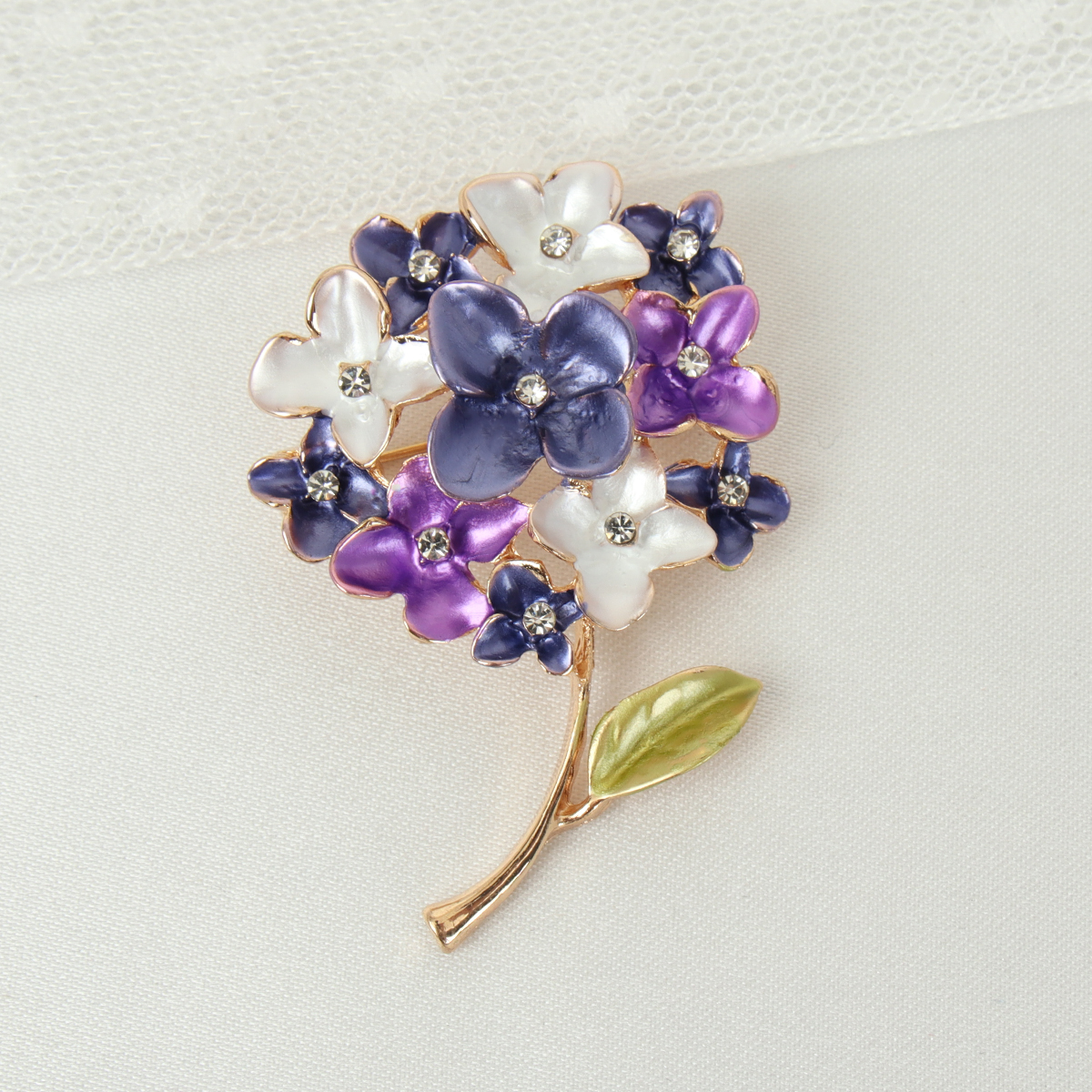 Брошь Сирень / 1250/уп 12/