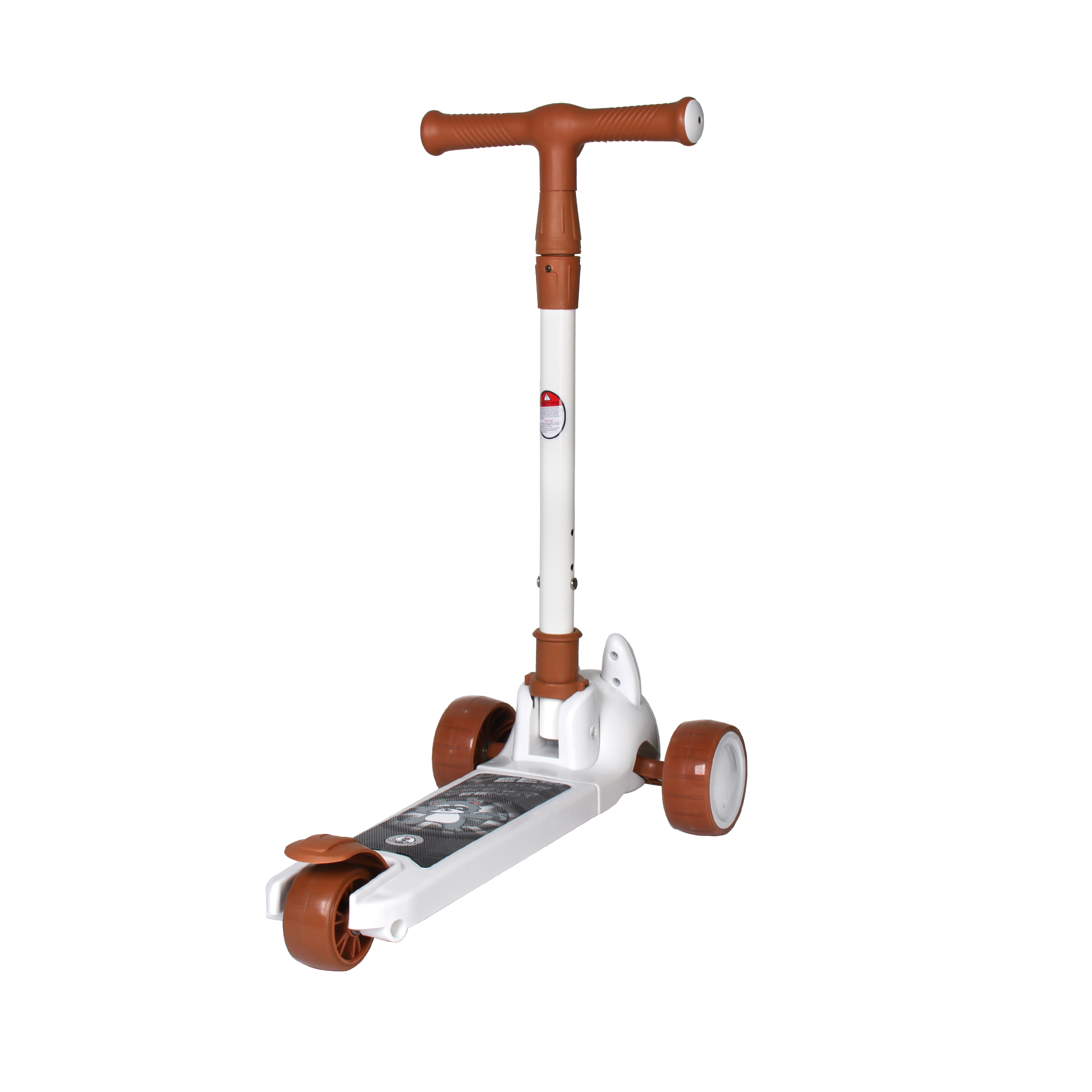 Самокат 3-х колесный COMIRON Yeenot Зайчик / JLBB-808 seat /уп 8/ коричневый