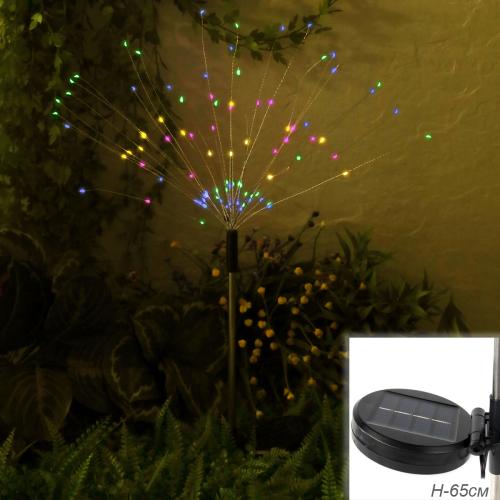 Светильник садовый на солнечной батарее Фейерверк 90 лампочек / PMF-01 /уп 2/120/разноцветный