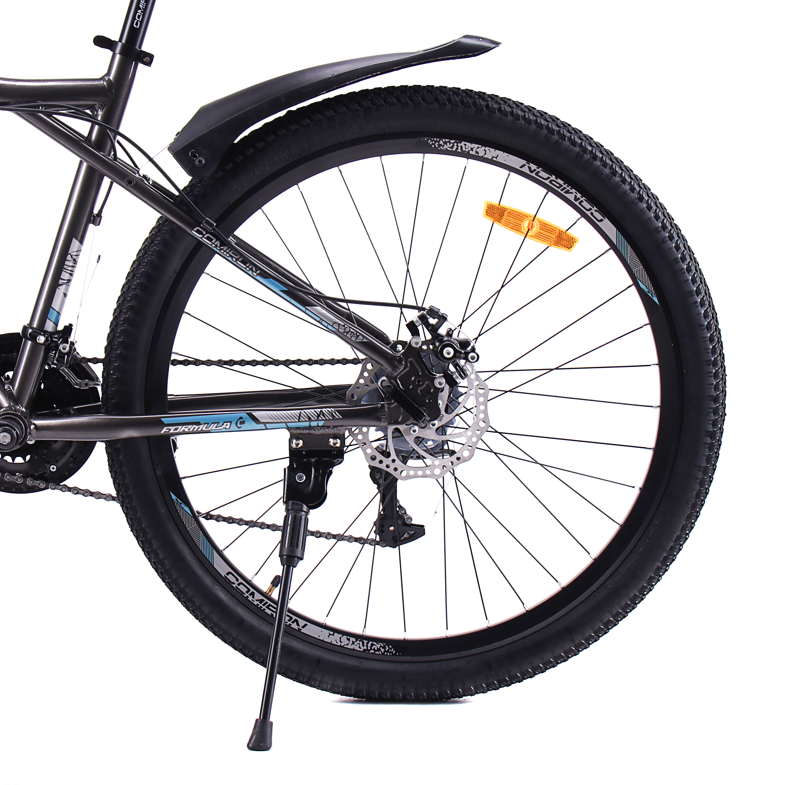 Велосипед 27,5" рама 17" 21sp CF750 C COMIRON FORMULA угольный голубой кристальный металлик