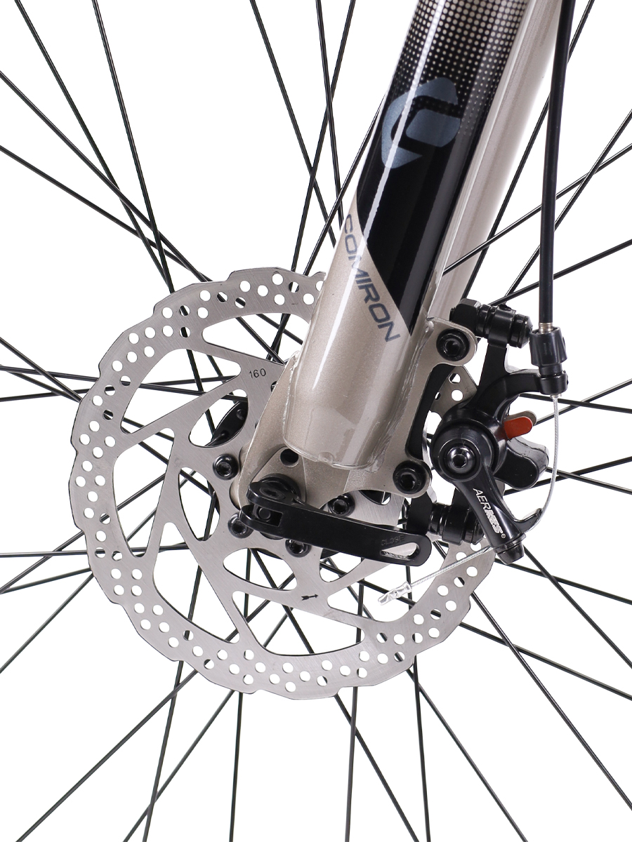 Велосипед 27,5" рама 17" 1x10sp COMIRON DESIRE серый тёплый