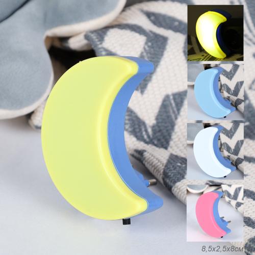 Светильник ночник в розетку Месяц / CW415-77 /уп 60/240/