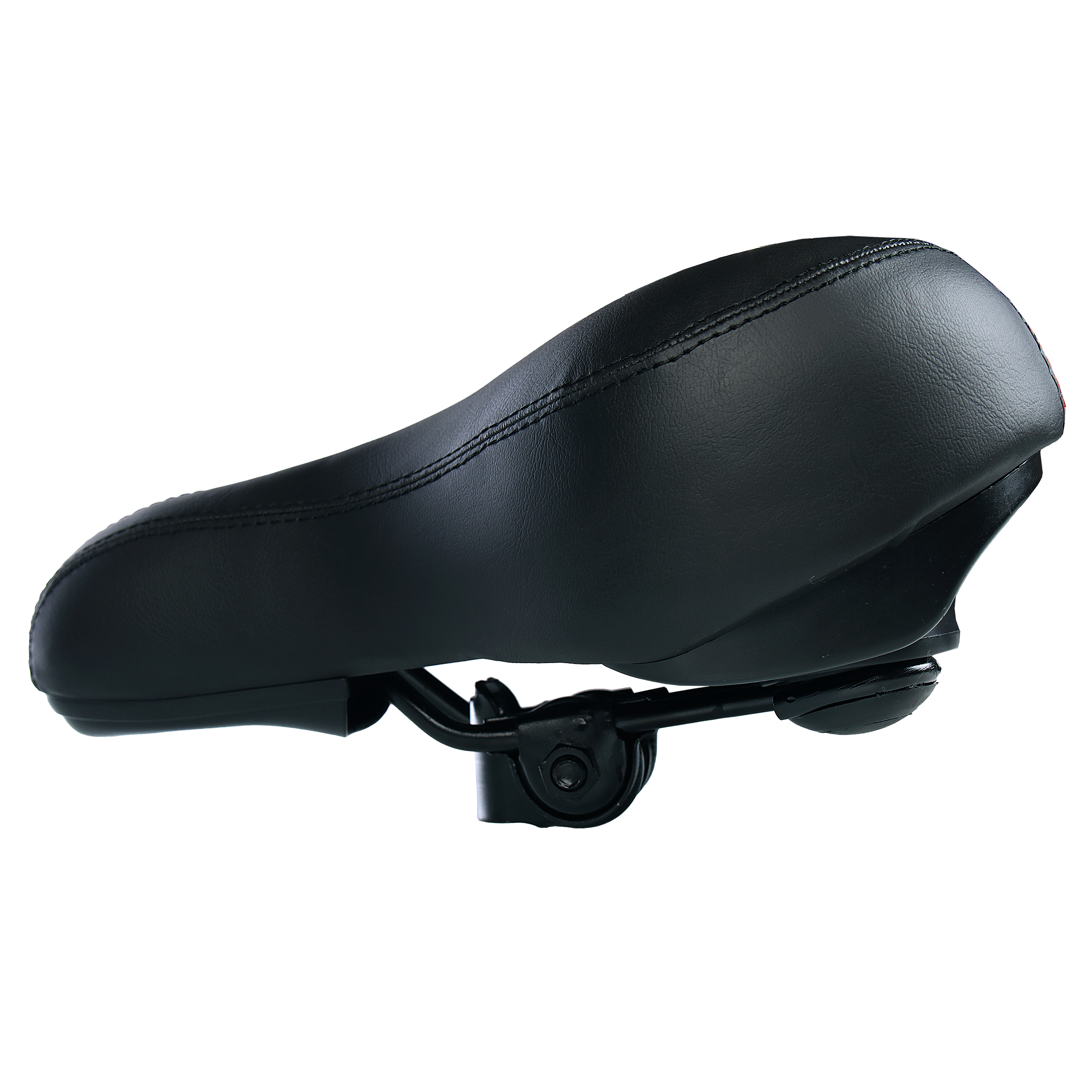 Седло для велосипеда комфортное Krypton HAY-AZ-006 чёрно-красное /уп 25/