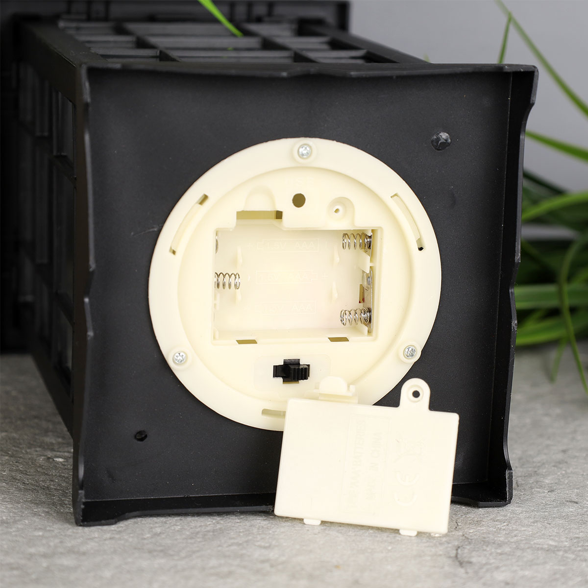 Светильник фонарь настольный 33 см три свечи / YR1369B /уп 24/от батареек