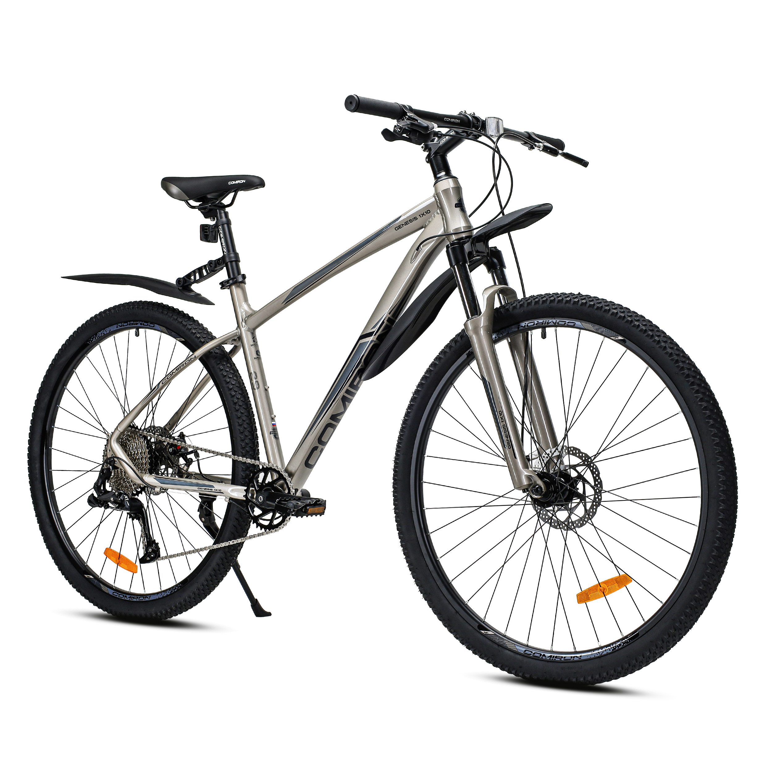 Велосипед 29" рама 19" 1x10sp 11-42T COMIRON GENESIS серый бежевый