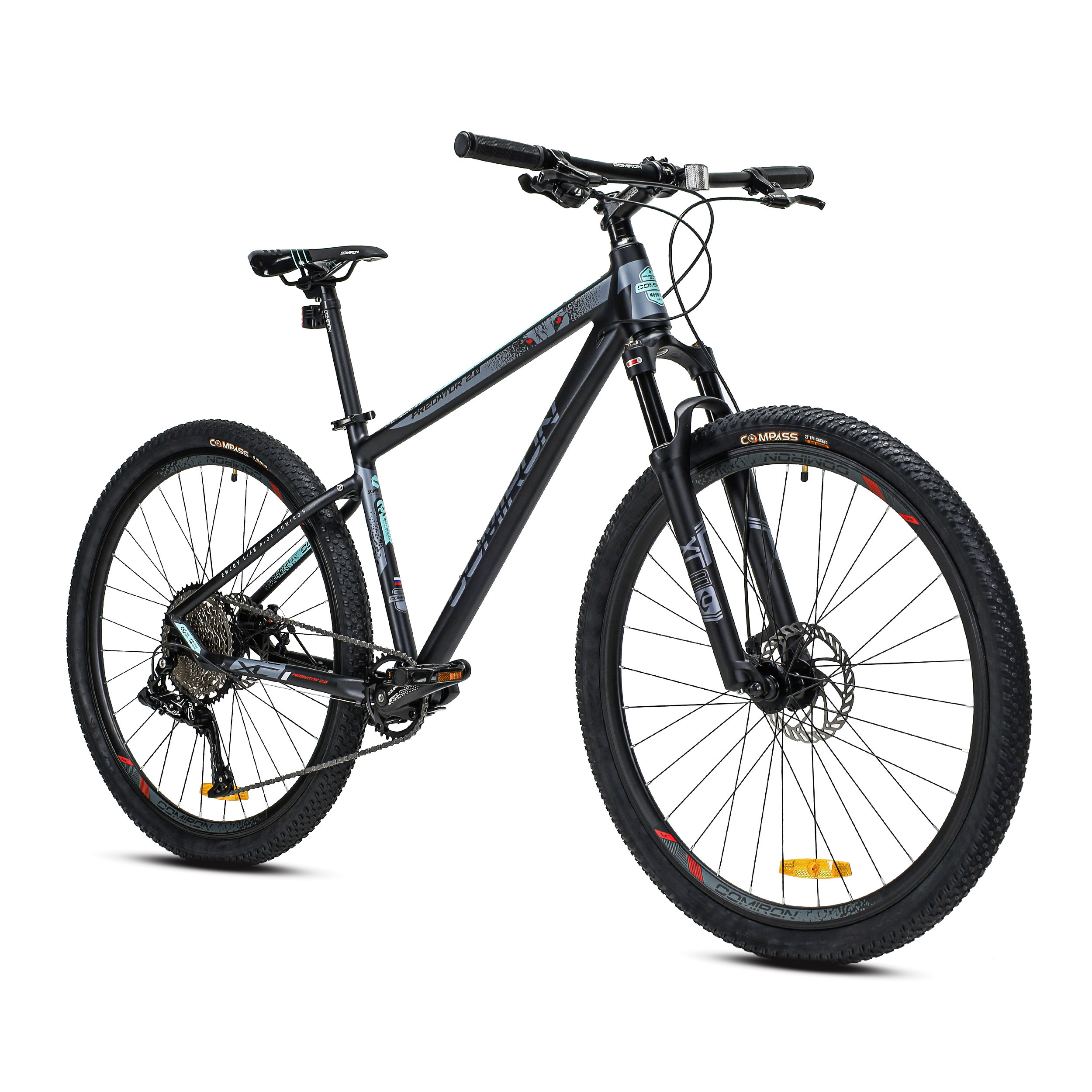 Велосипед горный COMIRON PREDATOR 29-19" чёрный неон