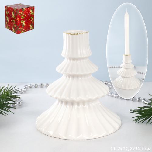 Подсвечник 11,2х11,2х12,5 см / 7094 /уп 36/